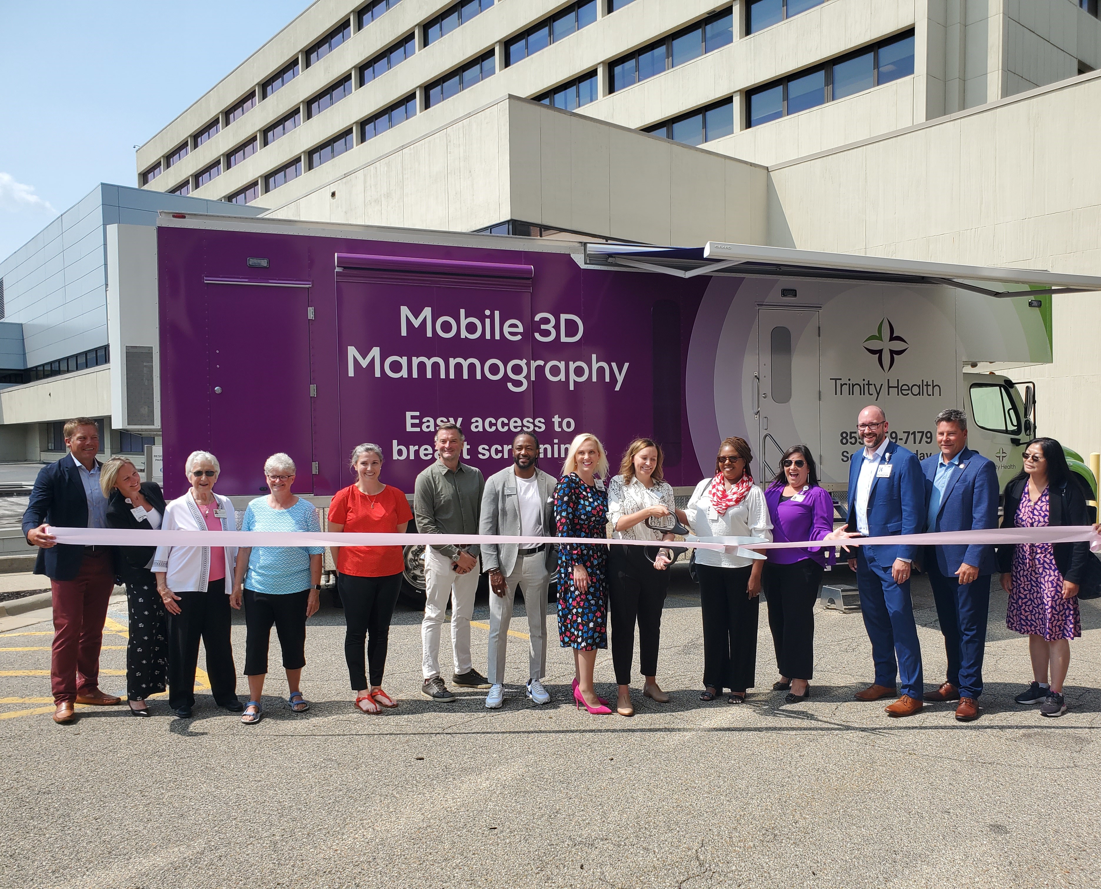 Mobile Mammography Unit Ribbon Cutting